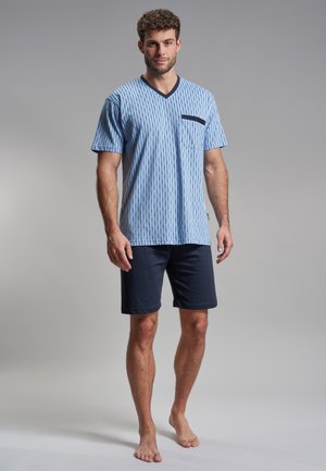 SET - 睡衣套装 - blau mittelallover