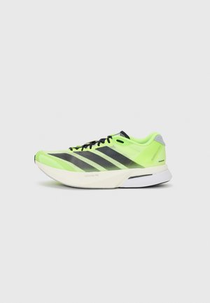ADIZERO BOSTON 13 - 公路跑鞋 - 亮柠檬色/核心黑/光环银