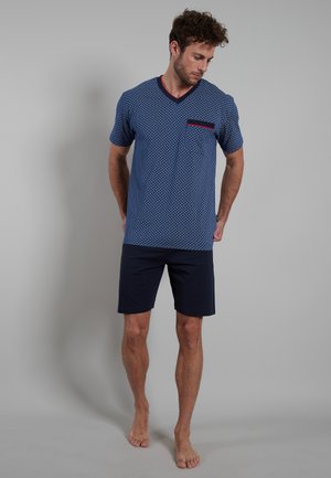 ALAN SET - 睡衣套装 - blau dunkel uni