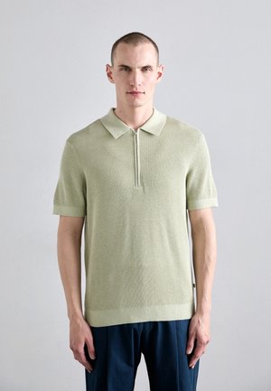 HANSIE ZIP - Polo 衫 - 鼠尾草绿